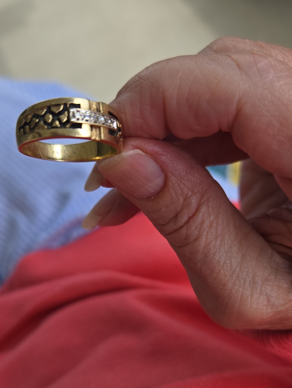 14k Gold Diamond Men's Ring